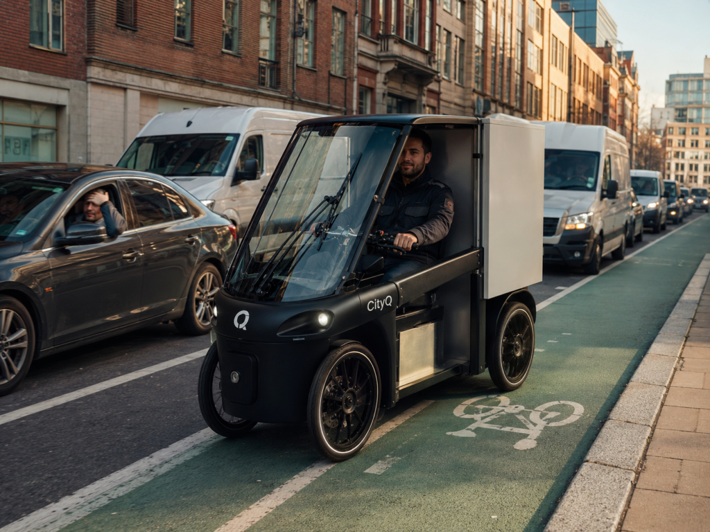  electric cargo bike cycle lane